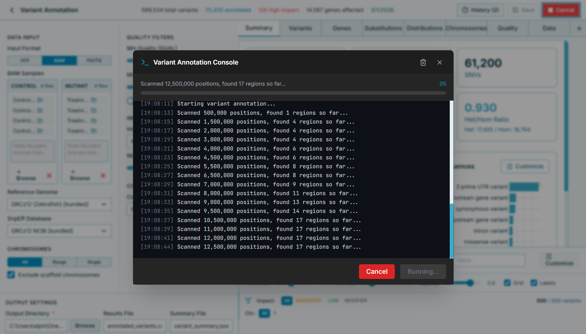 Pipeline progress view